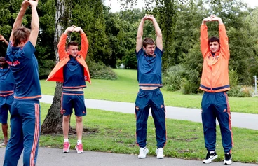 Армейцы провели разминку на открытом воздухе