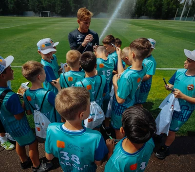 Дети из Тобольска проходят сборы с тренерами Академии ПФК ЦСКА!